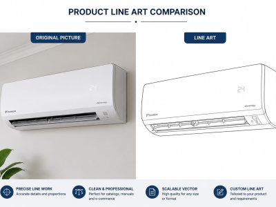 Product Line art illustrations Clean vector art for brands & businesses
