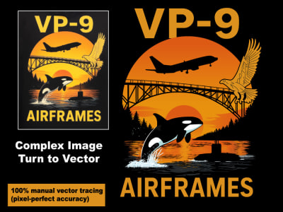 Manual Vectorization Your Logo Or Graphic for Print & Web