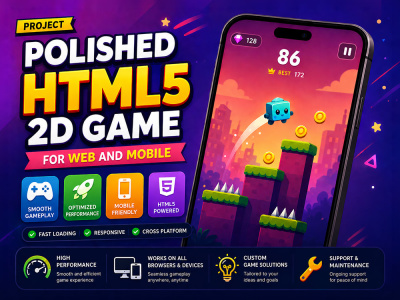 Polished HTML5 2D game for web and mobile