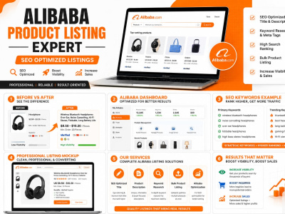 Services of SEO Optimized Product Listing For Your Alibaba Account