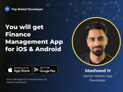 Finance Management App for (iOS & Android)