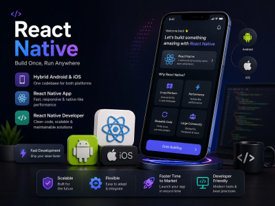 React Native Developer, Hybrid Android & IOS React Native app