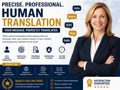 Manual Translation for Business, Websites & Marketing Content