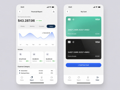 Custom Fintech Mobile App, Investment App, finance app, for Android and iOS