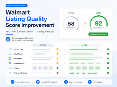 Walmart listings optimized to improve SEO, content quality and LQS
