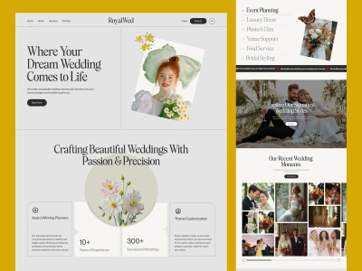 WordPress Event Management Website With Ticket Sales | Wedding Planner Web