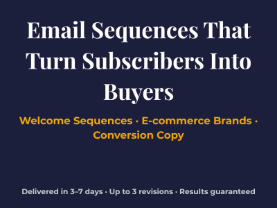 A 5-Email Welcome Sequence for Your E-commerce Brand