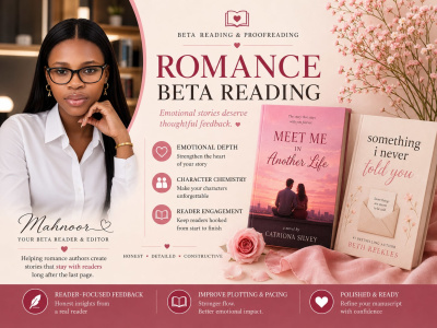 Beta read and proofread your romance manuscript
