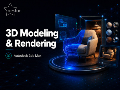 A 3D rendering and modeling using Autodesk 3ds Max