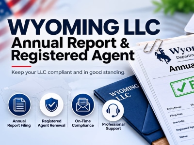 Your Wyoming annual report and renew your registered agent
