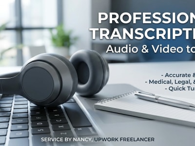 I will do file conversion and audio transciption