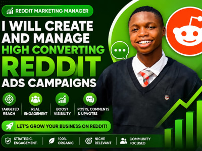 A created and managed high converting Reddit ads campaigns
