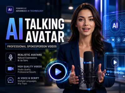 Professional AI Talking Avatar Video Spokesperson