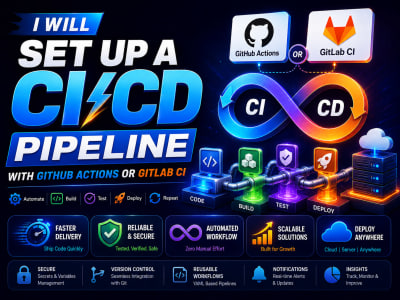 A CI/CD pipeline with GitHub Actions or GitLab CI — build, test & deploy