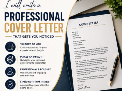 A professional cover letter for your target role
