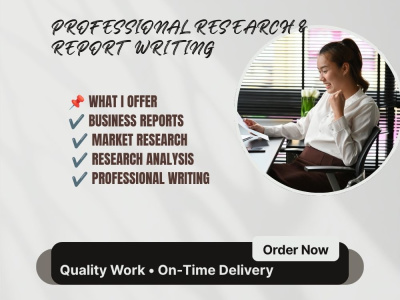 Professional reports, business analysis, and industry research