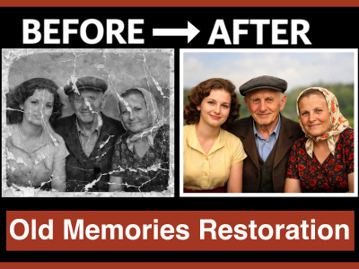 Old Image Restoration/Photo Repair/ Colorization/ Vintage Photo Restoration