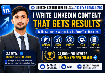A LinkedIn thought leadership content that builds authority