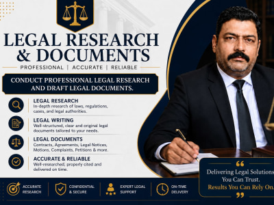 Conduct Professional Legal Research & Draft Legal Documents