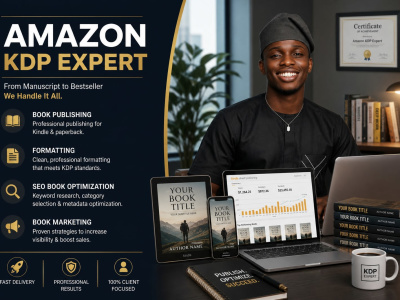 Amazon KDP Book Formatting, Book Cover Design, eBook Formatting, Publishing