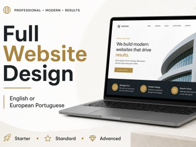A professional website in European Portuguese and/or English!!