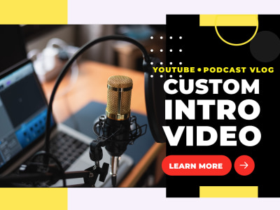 An Intro Video for YouTube, Podcasts, or Vlogs – Fast & Branded