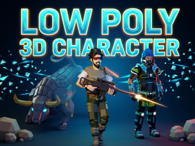 Low Poly Realistic Game Ready 3D Character in unity & unreal engine 5
