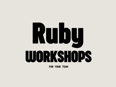 A custom Ruby on Rails or Static Typing workshop tailored for your team