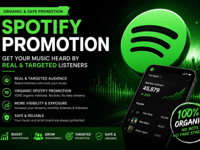 Organic Spotify promotion to real and targeted listeners