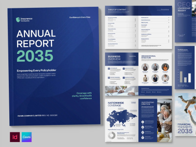 Professional Annual Report, Case Study & One-Pager Design in InDesign