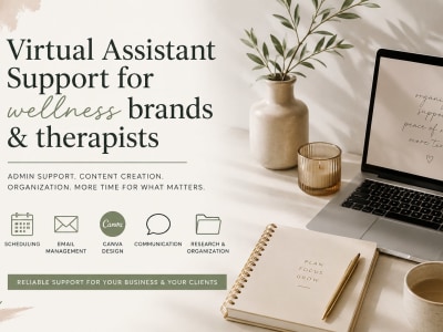 Virtual Assistant Support for Wellness Brands, Therapists & Coaches