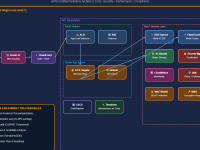 A cloud architecture review with cost & security recommendations