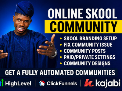 Skool communities, skool online course, skool account setup, course upload