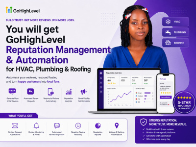 GoHighLevel Reputation Management & Automation for HVAC, Plumbing & Roofing