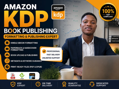 Amazon KDP Book Publishing, Kindle eBook & Paperback Formatting Expert