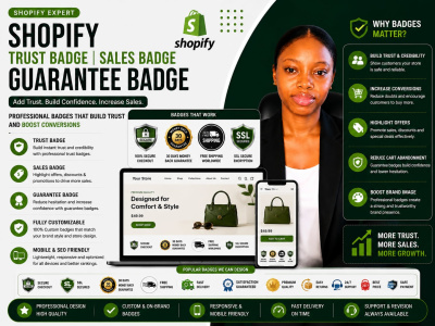 Shopify Trust Badge | Sales Badge | Guarantee badge to your Shopify Store