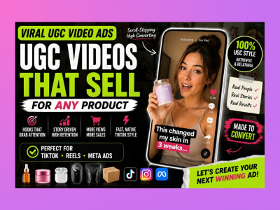 A viral UGC ads that sell ANY product with scroll-stopping storytelling