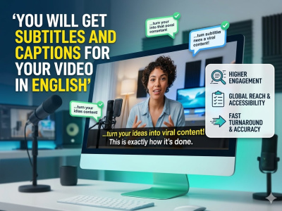Subtitles and Captions for your video in English