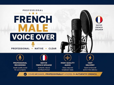 French Male Voice-over Services for Any Type of Project