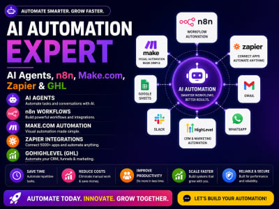 AI Automation Expert | AI Agents, n8n, Make.com, Zapier & GHL