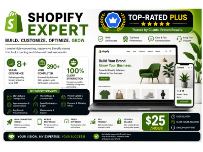 Professional, Fully Responsive Shopify Store That Drives Sales