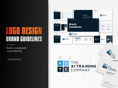 A professional logo design and brand guidelines for your business