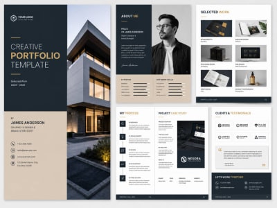 Canva resume and Portfolio template design