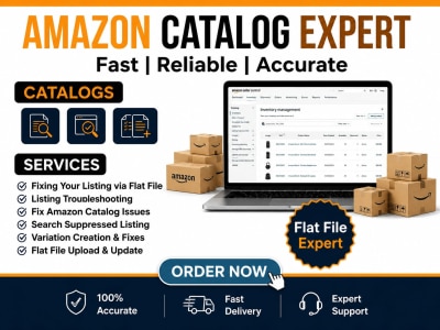 Amazon Catalog Fixing Listings Issues Via Flat File