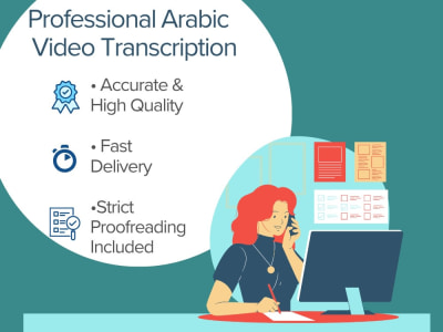 Accurate Arabic audio transcription and professional proofreading
