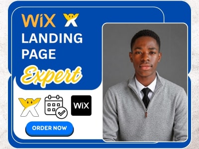 Wix landing pagedesign Mobile responsive design Contact forms SEO structure