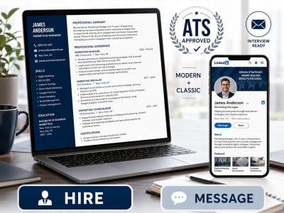 ATS‑Friendly Resume + Cover Letter + LinkedIn Banner Design