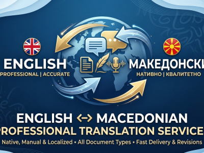 English - Macedonian Translator | High-Quality Localization & Proofreading)