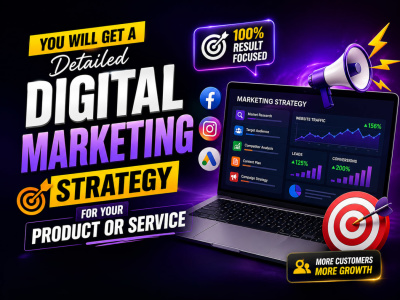 A detailed Digital Marketing Strategy for your Product or Service