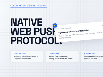 I will configure Native Web Push Notifications for your FlutterFlow PWA